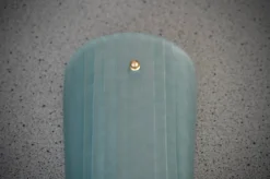 Hot Pamono Aqua Green Murano Glass and Brass Wall Light, 2000