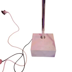 Pamono Arc Lamp with Marble Base in the style of Castiglioni, 1980s