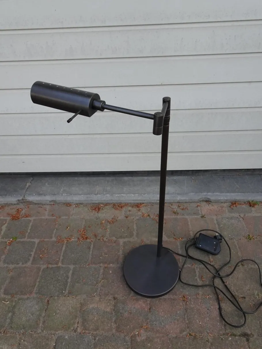 Online Pamono Architectural Komombo Floor or Desk Lamp in Brushed Bronze by Stephane Davidts