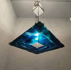 Discount Pamono Architectural Murano Glass Pendant Light from La Murrina, 1980s