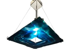 Discount Pamono Architectural Murano Glass Pendant Light from La Murrina, 1980s