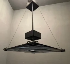 Discount Pamono Architectural Murano Glass Pendant Light from La Murrina, 1980s