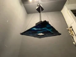 Discount Pamono Architectural Murano Glass Pendant Light from La Murrina, 1980s