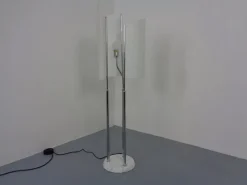 Sale Pamono Arianna Floor Lamp in Marble and Handblown Glass by Bruno Gecchelin for Oluce, Italy, 1970s