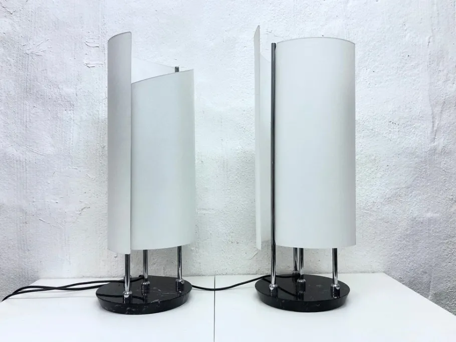 Discount Pamono Arianna Table Lamps by Bruno Gecchelin for Oluce, 1990, Set of 2