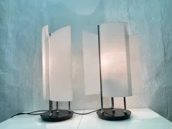 Discount Pamono Arianna Table Lamps by Bruno Gecchelin for Oluce, 1990, Set of 2