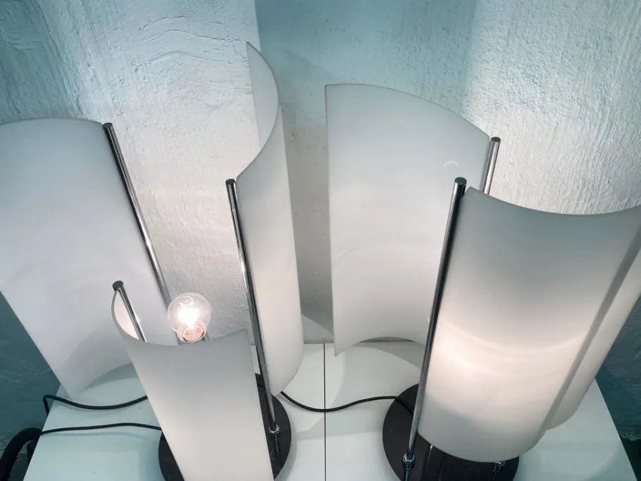 Discount Pamono Arianna Table Lamps by Bruno Gecchelin for Oluce, 1990, Set of 2