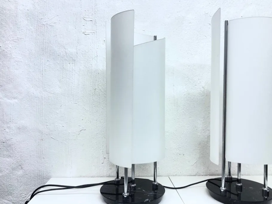Discount Pamono Arianna Table Lamps by Bruno Gecchelin for Oluce, 1990, Set of 2