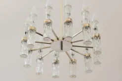 Online Pamono 12-Arm Chandelier from Venini, Italy, 1960s