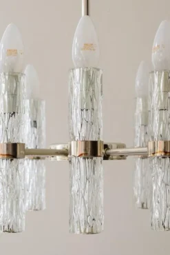 Online Pamono 12-Arm Chandelier from Venini, Italy, 1960s