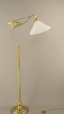 Clearance Pamono Art Deco Adjustable Floor Lamp by Wiener Werkstätte, 1920s