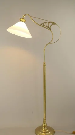 Clearance Pamono Art Deco Adjustable Floor Lamp by Wiener Werkstätte, 1920s