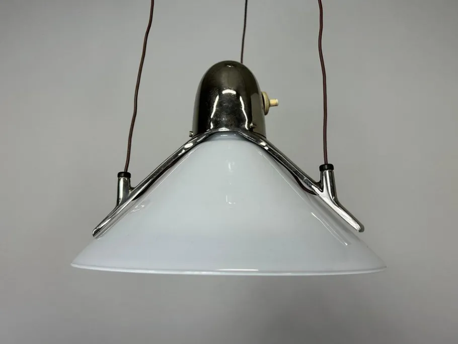 Hot Pamono Art Deco Adjustable Hanging Lamp, 1930s