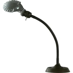 Hot Pamono Art Deco Adjustable Shell Shade Table Lamp, Belgium, 1930s