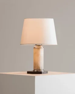 Pamono Art Deco Alabaster Lamp, 1930s
