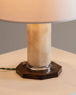 Pamono Art Deco Alabaster Lamp, 1930s