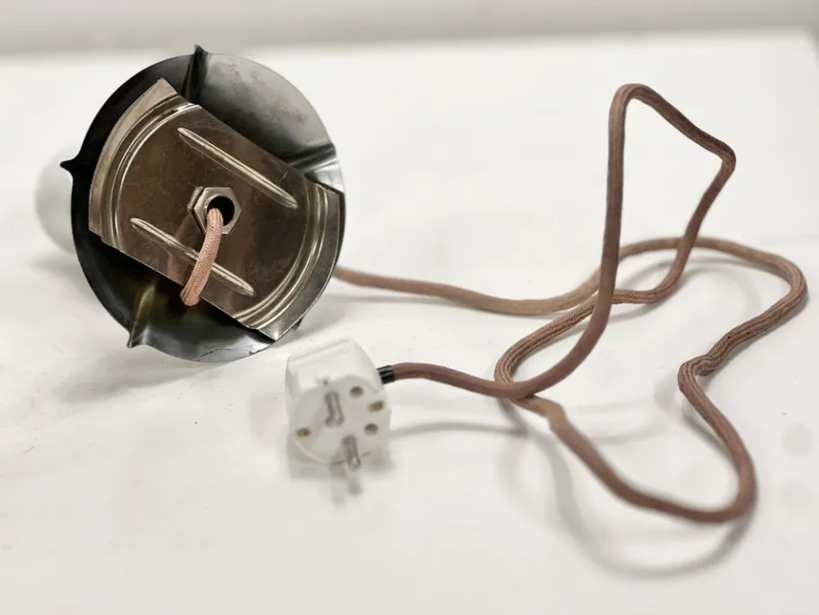 Discount Pamono Art Deco Amber Glass Table Lamp, 1930s