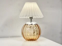 Discount Pamono Art Deco Amber Glass Table Lamp, 1930s
