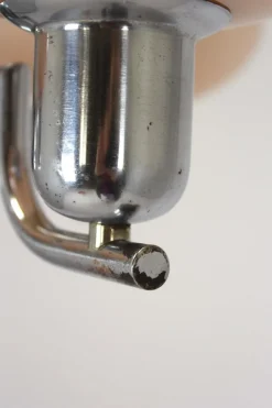 Hot Pamono Art Deco Bauhaus Chrome Chandelier from Napako, Former Czechoslovakia, 1940s