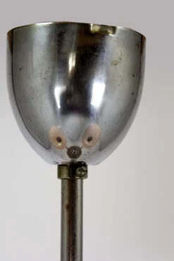 Hot Pamono Art Deco Bauhaus Chrome Chandelier from Napako, Former Czechoslovakia, 1940s