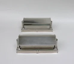 Online Pamono Art Deco Bauhaus Minimalist Nickel Plated Sconces, 1930s, Set of 2