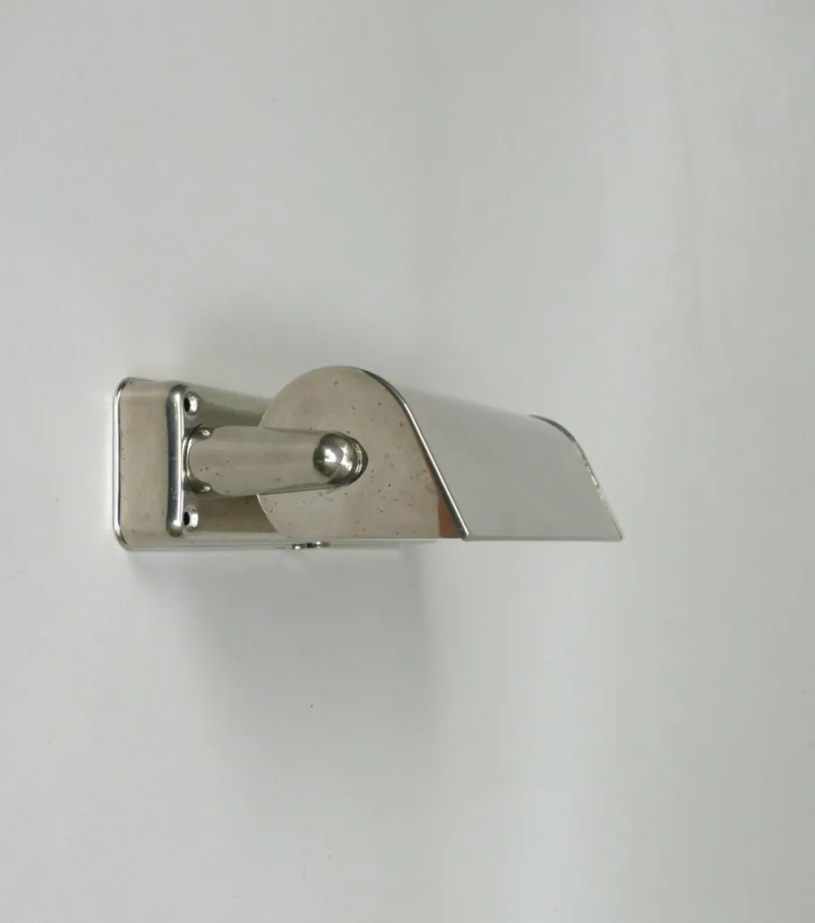 Online Pamono Art Deco Bauhaus Minimalist Nickel Plated Sconces, 1930s, Set of 2