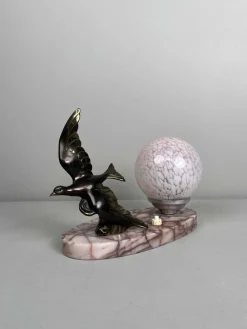 Best Pamono Art Deco Bird Lamp, 1920s