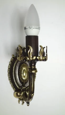 Best Pamono Art Deco Brass and Glass Wall Lamps by Bruno Chiarini, 1940s, Set of 2