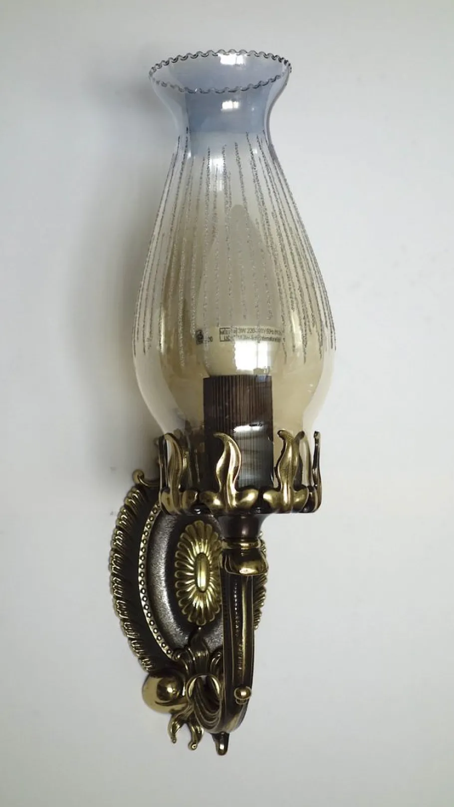 Best Pamono Art Deco Brass and Glass Wall Lamps by Bruno Chiarini, 1940s, Set of 2