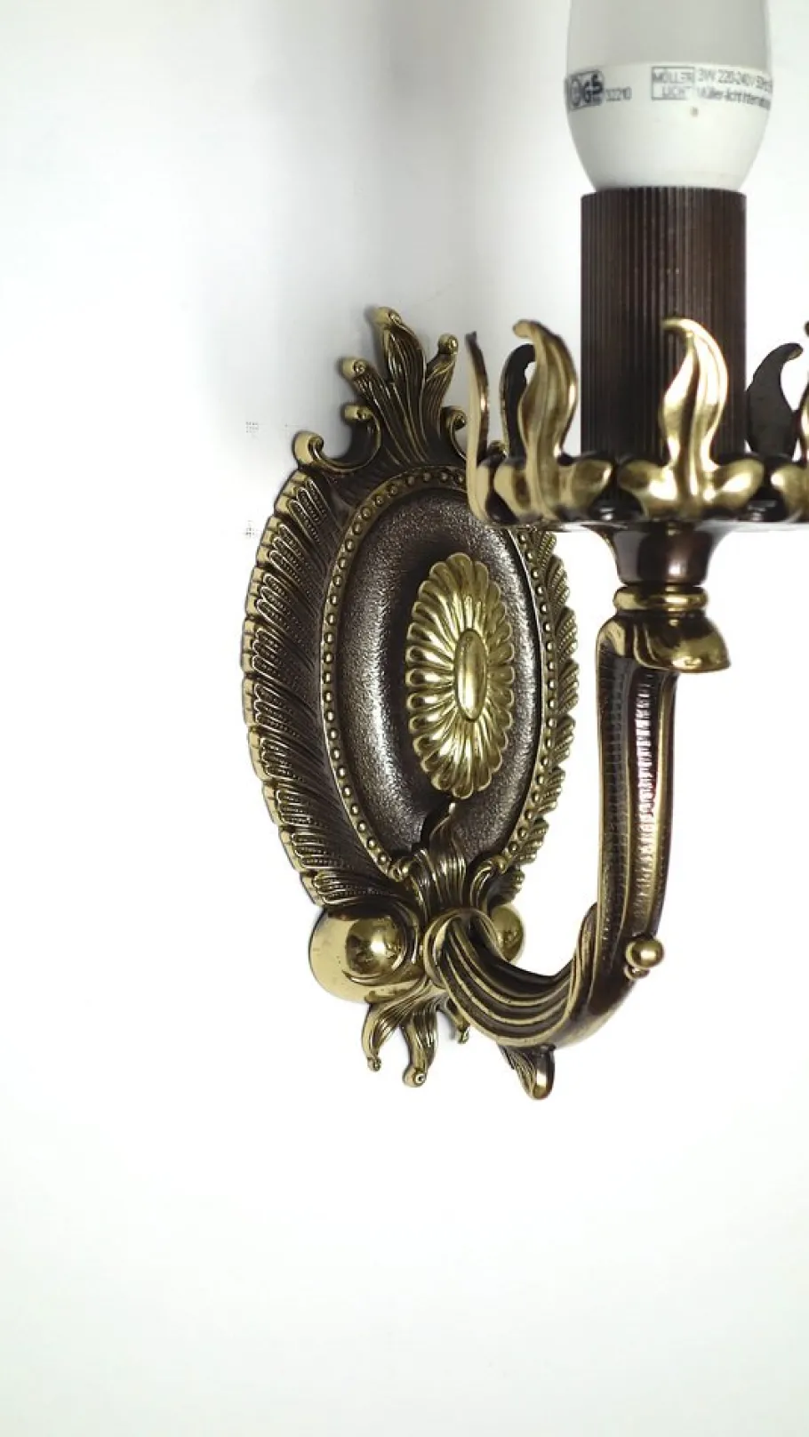 Best Pamono Art Deco Brass and Glass Wall Lamps by Bruno Chiarini, 1940s, Set of 2