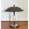 New Pamono Art Deco Brass and Marble Table Lamp, 1930s