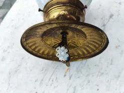 Hot Pamono Art Deco Brass Ceiling Lamp, 1920s