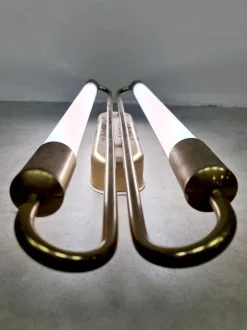 Discount Pamono Art Deco Brass Cinema Wall Scones, 1930s