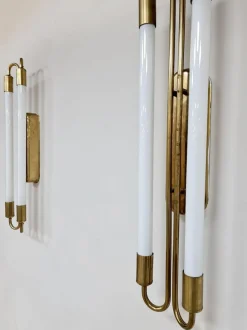 Discount Pamono Art Deco Brass Cinema Wall Scones, 1930s