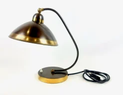 Best Pamono Art Deco Brass Desk Lamp from Helo Leuchten, 1940s
