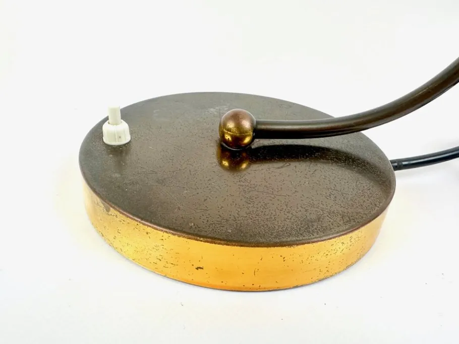 Best Pamono Art Deco Brass Desk Lamp from Helo Leuchten, 1940s