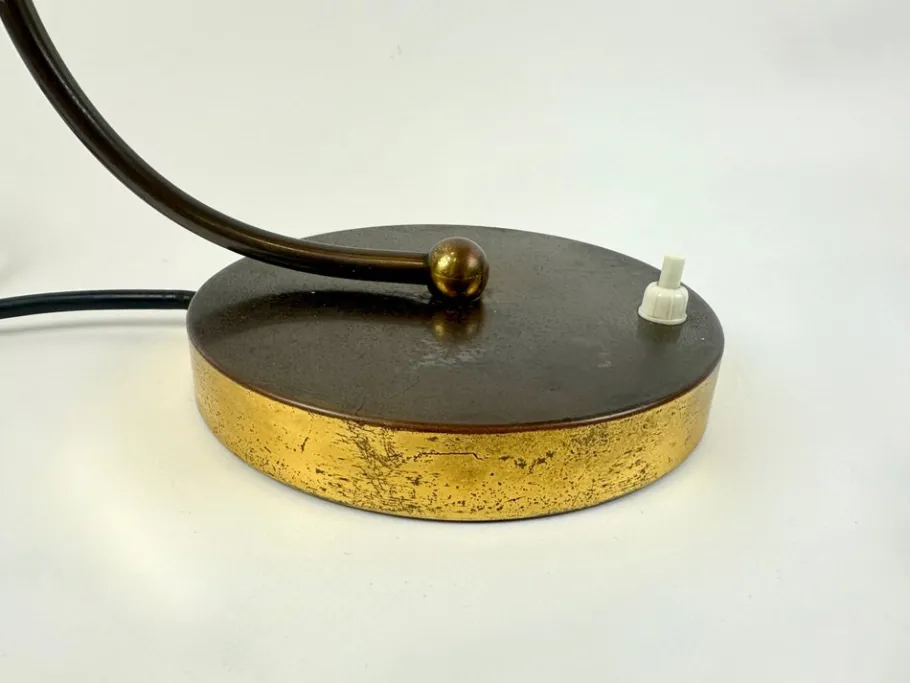 Best Pamono Art Deco Brass Desk Lamp from Helo Leuchten, 1940s