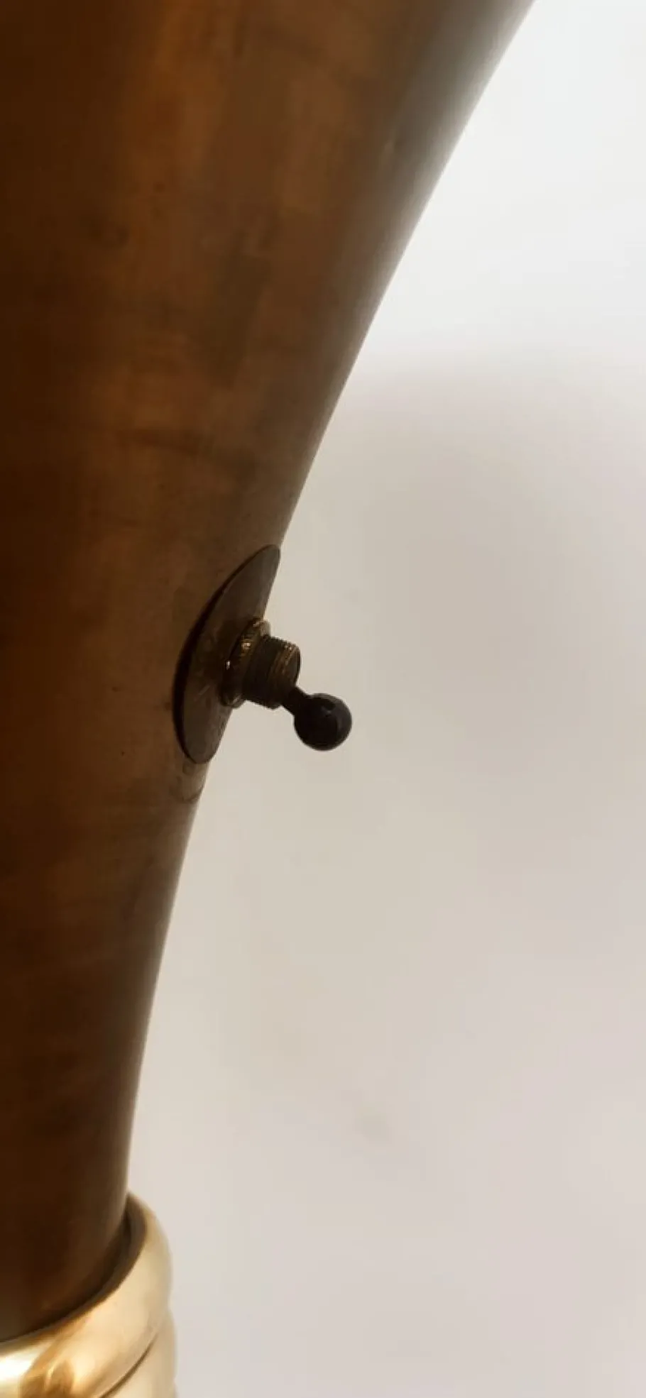 Clearance Pamono Art Deco Brass Floor Lamp, 1940s