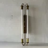Discount Pamono Art Deco Brass Industrial Cinema Sconce with Two Fluorescent Tubes, Germany, 1930s
