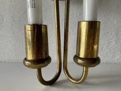 Discount Pamono Art Deco Brass Industrial Cinema Sconce with Two Fluorescent Tubes, Germany, 1930s