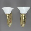 Best Pamono Art Deco Brass Wall Lamps, Austria, 1930s, Set of 2