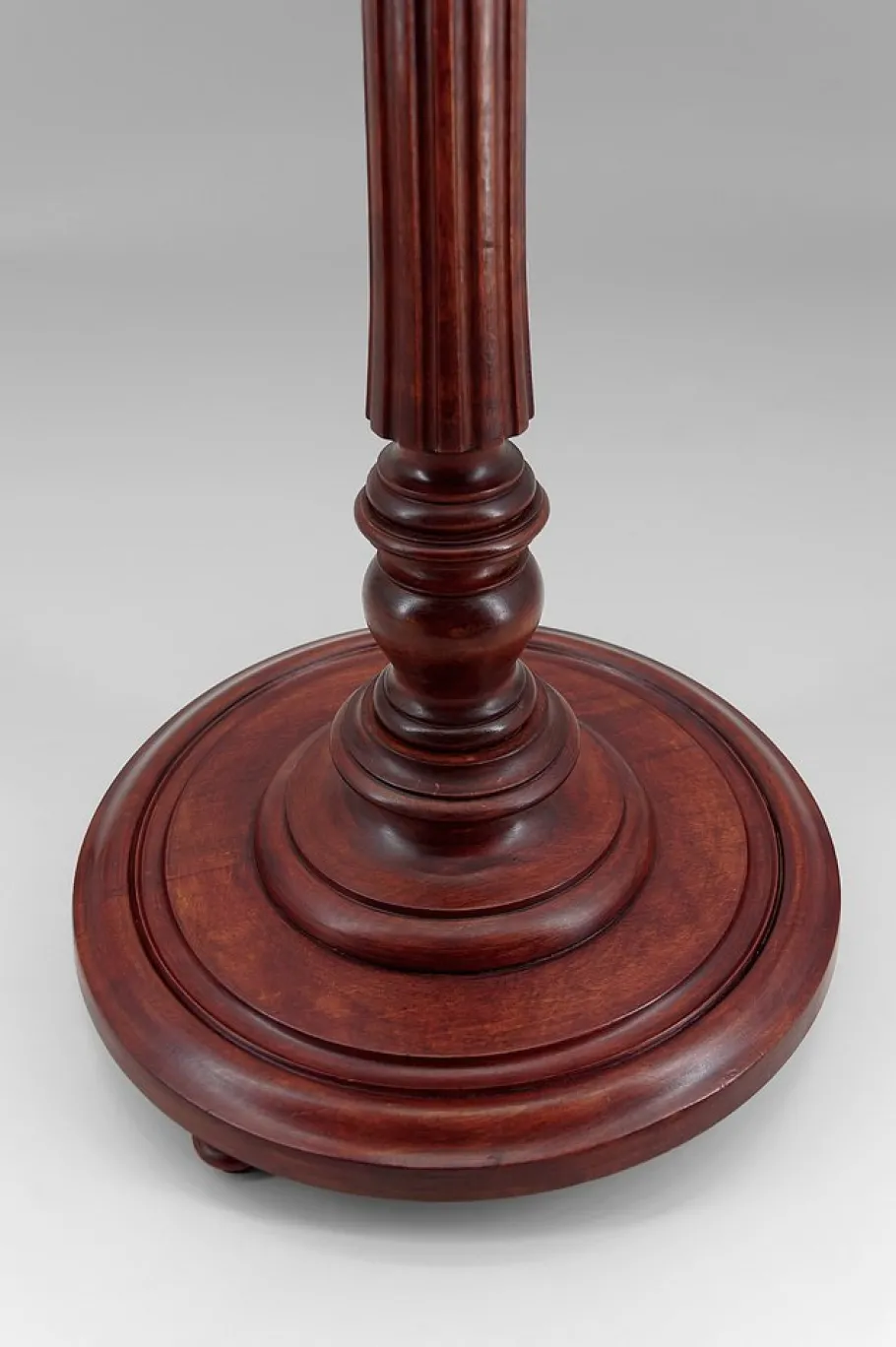 Pamono Art Deco Carved Wood and Opaline Glass Floor Lamp, France, 1925