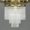 Online Pamono Art Deco Ceiling Lamp with Glass Sticks, Vienna, 1920s