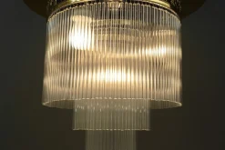 Online Pamono Art Deco Ceiling Lamp with Glass Sticks, Vienna, 1920s