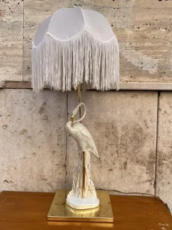 Online Pamono Art Deco Ceramic and Brass Lamp, 1930s