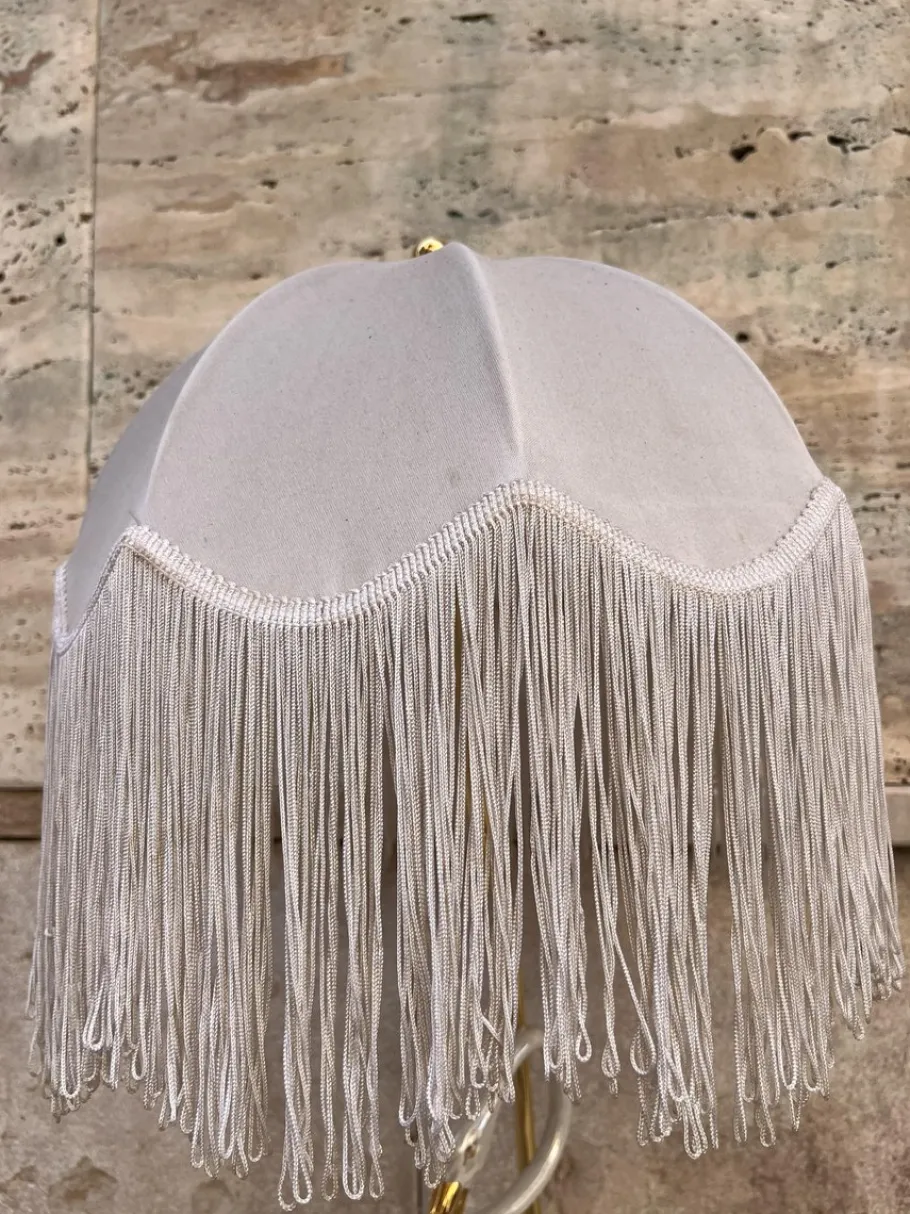 Online Pamono Art Deco Ceramic and Brass Lamp, 1930s