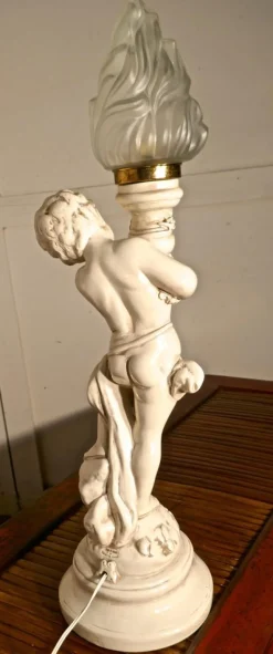 Discount Pamono Art Deco Cherub or Putti Table Lamp, 1960s