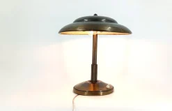 Pamono Art Deco Copper Desk Lamp, 1930s