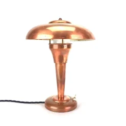Sale Pamono Art Deco Copper Mushroom Table Lamp