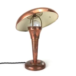 Sale Pamono Art Deco Copper Mushroom Table Lamp